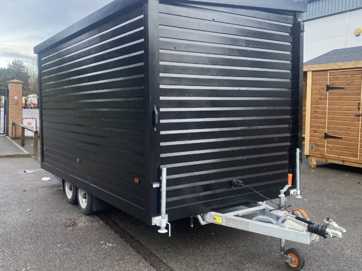 The Side of a Black 4m x 2.1m Trailer by Big Kahuna