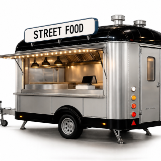 mobile kitchen trailer with serving hatch