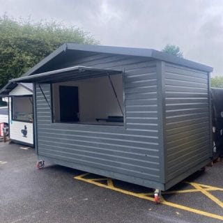 4m x 2.3m Shipping Container Style Kiosks
