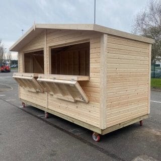 5m x 2m Retail Bespoke Retail Chalets Manufactured in the UK
