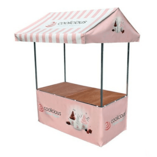 The Mia Elite 6′ x 3′ Printed Market Stall UK | Branded Trading Stall