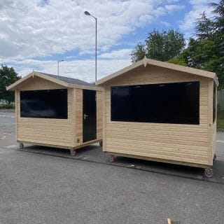 3m x 2m Food Chalets & Catering Sheds