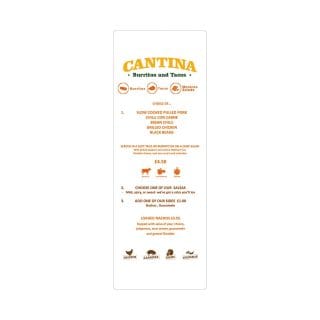 Side Wipeable Menu Board