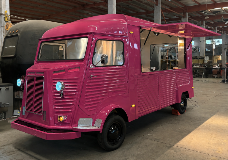 Pink Citroen H food truck