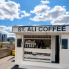 Coffee promotion kiosk for brand activations