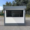 Premium retail kiosk with serving hatch manufactured in the UK