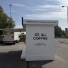 Outdoor coffee kiosk manufactured by Big Kahuna
