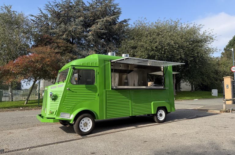 Green food truck