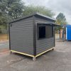 3m x 2.5m composite clad kiosk with serving hatch